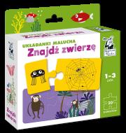 Okładka książki Układanki malucha Znajdź zwierzę Kapitan Nauka