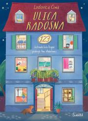 Ulica Radosna 123. Autor: Lodovica Cima, Giulia Dragone. Dadada.pl Okładka książki Ulica Radosna 123