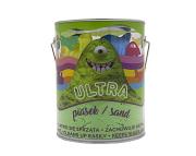 Opakowanie Ultra Piasek 900g zielony + 4 foremki Pojazdy