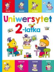 Uniwersytet 2-latka. Autor: Lekan Elżbieta, Joanna Myjak (ilustr.). Dadada.pl Okładka książki Uniwersytet 2-latka