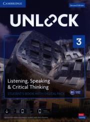 Unlock Level 3 Listening, Speaking and Critical Thinking Student's Book with Digital Pack. Autor: Ostrowska Sabina, Jordan Nancy, Sowton Chris. Dadada.pl Okładka książki Unlock Level 3 Listening, Speaking and Critical Thinking Student's Book with Digital Pack