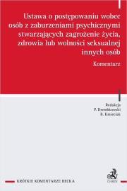 Okładka książki Ustawa o postępowaniu wobec osób z zaburzeniami..