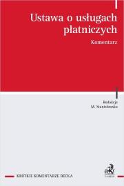 Okładka książki Ustawa o usługach płatniczych. Komentarz