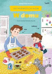 W domu 100 pierwszych słów. Autor: Małgorzata Korbiel. Dadada.pl Okładka książki W domu 100 pierwszych słów