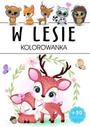 Okładka książki W LESIE. KOLOROWANKA