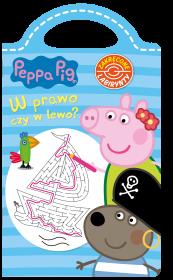 Okładka książki W prawo, czy w lewo. Zakręcone labirynty. Świnka Peppa