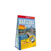 Warszawa kieszonkowy laminowany plan miasta 1:26 000. Autor: Opracowanie zbiorowe. Dadada.pl Okładka książki Warszawa kieszonkowy laminowany plan miasta 1:26 000