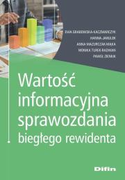 Okładka książki Wartość informacyjna sprawozdania biegłego..