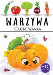 Okładka książki Warzywa. Kolorowanka