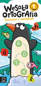 Wesoła ortografia. Ćwiczenia z naklejkami. Klasa 1. Autor: Michalec Bogusław. Dadada.pl Okładka książki Wesoła ortografia. Ćwiczenia z naklejkami. Klasa 1