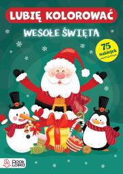 Okładka książki Wesołe święta. Lubię kolorować