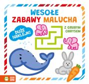 Wesołe zabawy malucha z grubym obrysem. Autor: Opracowanie zbiorowe. Dadada.pl Okładka książki Wesołe zabawy malucha z grubym obrysem