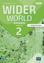 Wider World 2nd ed 2 WB + online + App. Autor: Damian Williams, Jo Cummins. Dadada.pl Okładka książki Wider World 2nd ed 2 WB + online + App