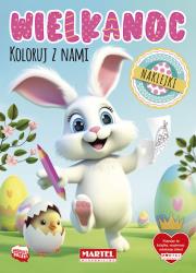 Okładka książki Wielkanoc. Koloruj z nami z naklejkami