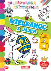 Okładka książki Wielkanoc z jajem. Kolorowanka aktywizująca z naklejkami