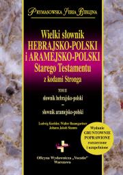 Okładka książki Wielki słownik hebrajsko-polski i aramejsko-polski Starego Testamentu z kodami Stronga. Tomy 1-2