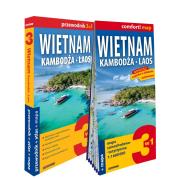 Wietnam Kambodża Laos 3w1 przewodnik + atlas + mapa. Autor: Królczyk Jakub. Dadada.pl Okładka książki Wietnam Kambodża Laos 3w1 przewodnik + atlas + mapa