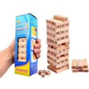 Opakowanie Wieża klocki drewniane 54el