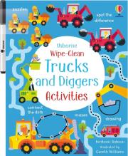 Wipe-Clean Trucks and Diggers Activities. Wydawca: Usborne. Dadada.pl Opakowanie Wipe-Clean Trucks and Diggers Activities