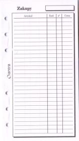 Opakowanie Wkład do organizera ST Zakupy