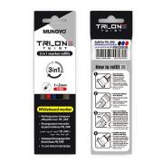 Wkłady do markerów suchościeralnych 3 kolory. Wydawca: Mungyo. Dadada.pl Opakowanie Wkłady do markerów suchościeralnych 3 kolory