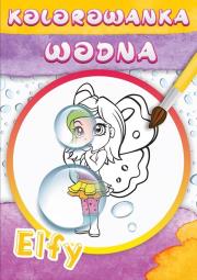 Wodne kolorowanki elfy. Autor:   Praca zbiorowa. Dadada.pl Okładka książki Wodne kolorowanki elfy