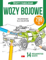 Okładka książki Wozy bojowe. Kolorowanki dla chłopców