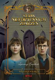Wredna wioska. Seria niefortunnych zdarzeń. Autor: Snicket Lemony. Dadada.pl Okładka książki Wredna wioska. Seria niefortunnych zdarzeń