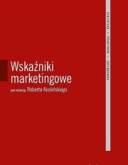 Wskaźniki marketingowe. Wydawca: Nieoczywiste. Dadada.pl Opakowanie Wskaźniki marketingowe
