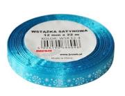 Opakowanie Wstążka satynowa z motywem świątecznym 12mmx22m