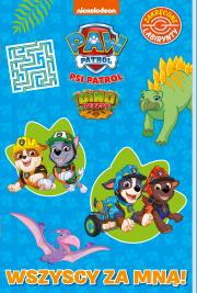 Okładka książki Wszyscy za mną! Dino rescue. Psi Patrol. Zakręcone labirynty
