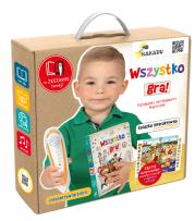 Wszystko gra Poznajemy instrumenty muzyczne Zestaw z piórem. Autor: García Eliseo. Dadada.pl Okładka książki Wszystko gra Poznajemy instrumenty muzyczne Zestaw z piórem