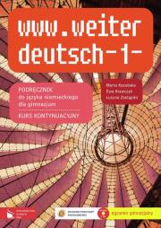 www.weiter deutsch-1- KB w.2009 PWN. Autor: Kozubska Marta, Krawczyk Ewa, Zastąpiło Lucyna. Dadada.pl Okładka książki www.weiter deutsch-1- KB w.2009 PWN