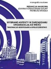 Okładka książki Wybrane aspekty w zarządzaniu organizacją XXI w.