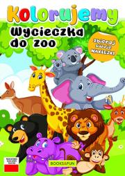 Okładka książki Wycieczka do zoo. Kolorujemy