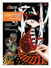 Wydrapywanki - 4 magiczne zwierzęta. Wydawca: AVENIR. Dadada.pl Opakowanie Wydrapywanki - 4 magiczne zwierzęta