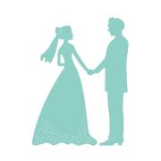 Opakowanie Wykrojnik - Młoda para 5,0cm x 6,6cm