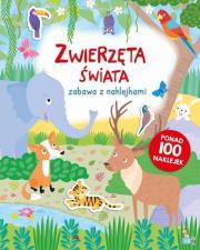 Okładka książki Zabawa z naklejkami. Zwierzęta świata