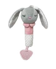 Opakowanie Zabawka z dźwiękiem króliczek szary 17cm