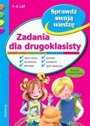 Zadania dla drugoklasisty. Autor: Jackowska Anna, Szcześniak Beata, Mariusz Lubka, Michałowska Tamara, Potocki Stefan. Dadada.pl Okładka książki Zadania dla drugoklasisty