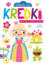Okładka książki Zadanie dla kredki. Bajeczne kolorowanki