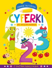 Okładka książki Zadanie dla kredki. Cyferki do kolorowania