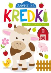 Zadanie dla kredki. Fajne kolorowanki. Autor: Monika Kalinowska. Dadada.pl Okładka książki Zadanie dla kredki. Fajne kolorowanki