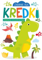 Zadanie dla kredki. Zabawne kolorowanki. Autor: Nathalie Belineau, Federica Iossa. Dadada.pl Okładka książki Zadanie dla kredki. Zabawne kolorowanki