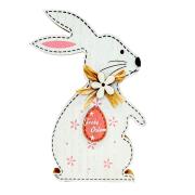 Opakowanie Zając drewniany biały