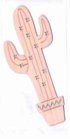 Opakowanie Zakładka drewniana - Kaktus