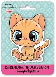 Zakładka magnetyczna - Kot rudy. Wydawca: Henry. Dadada.pl Opakowanie Zakładka magnetyczna - Kot rudy
