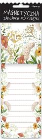 Opakowanie Zakładka magnetyczna notka Kwiaty Boho