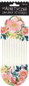 Opakowanie Zakładka magnetyczna owal Kolorowe kwiaty