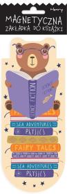Opakowanie Zakładka magnetyczna owal Miś czyta